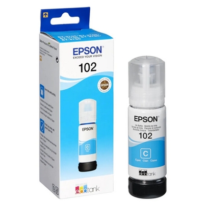 Tusz Oryginalny Epson 102 (C13T03R240) (Błękitny)